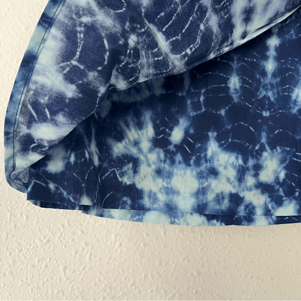 ZARA Tie Dye Mini Skirt in Blue NEW Size Small