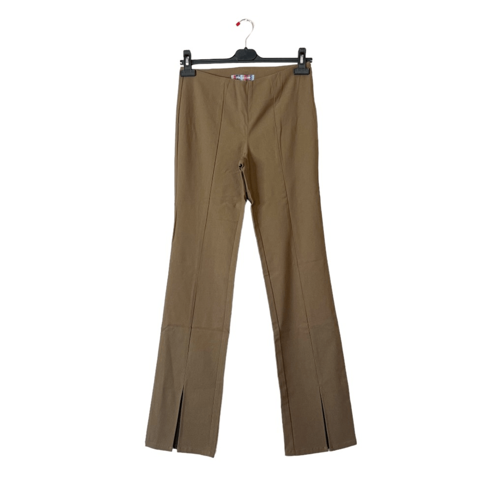 Urban Outfitters Olive Green Front Slit Flare Pants NEW Size 2