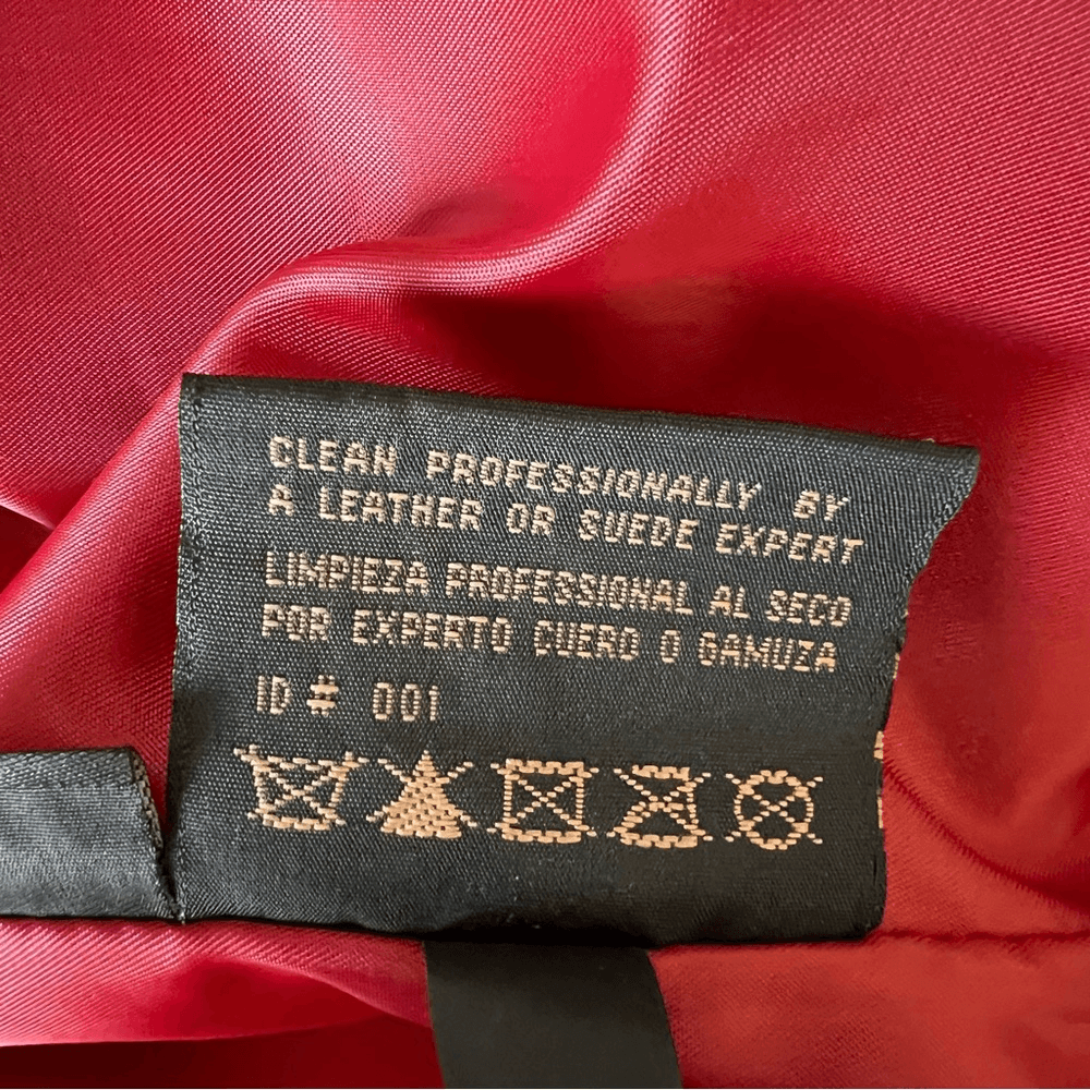 SIENA 100% Leather Red Blazer Jacket| Size 6