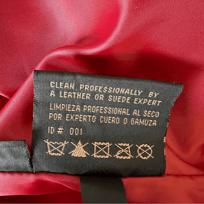 SIENA 100% Leather Red Blazer Jacket| Size 6
