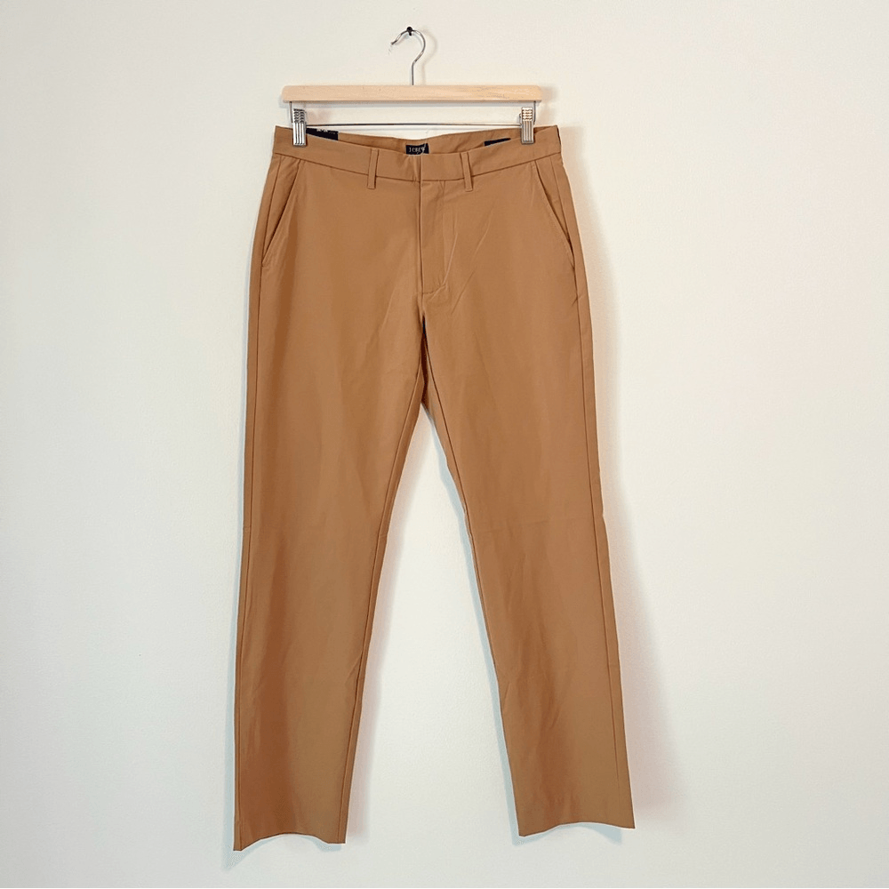 J. Crew Thompson Tapered Tech Chino Pants in Tan NEW Size 30x30