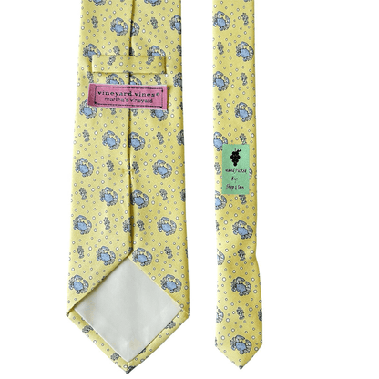 Vineyard Vines Neck Tie Silk Yellow Crab Under The Sea Preppy Mens