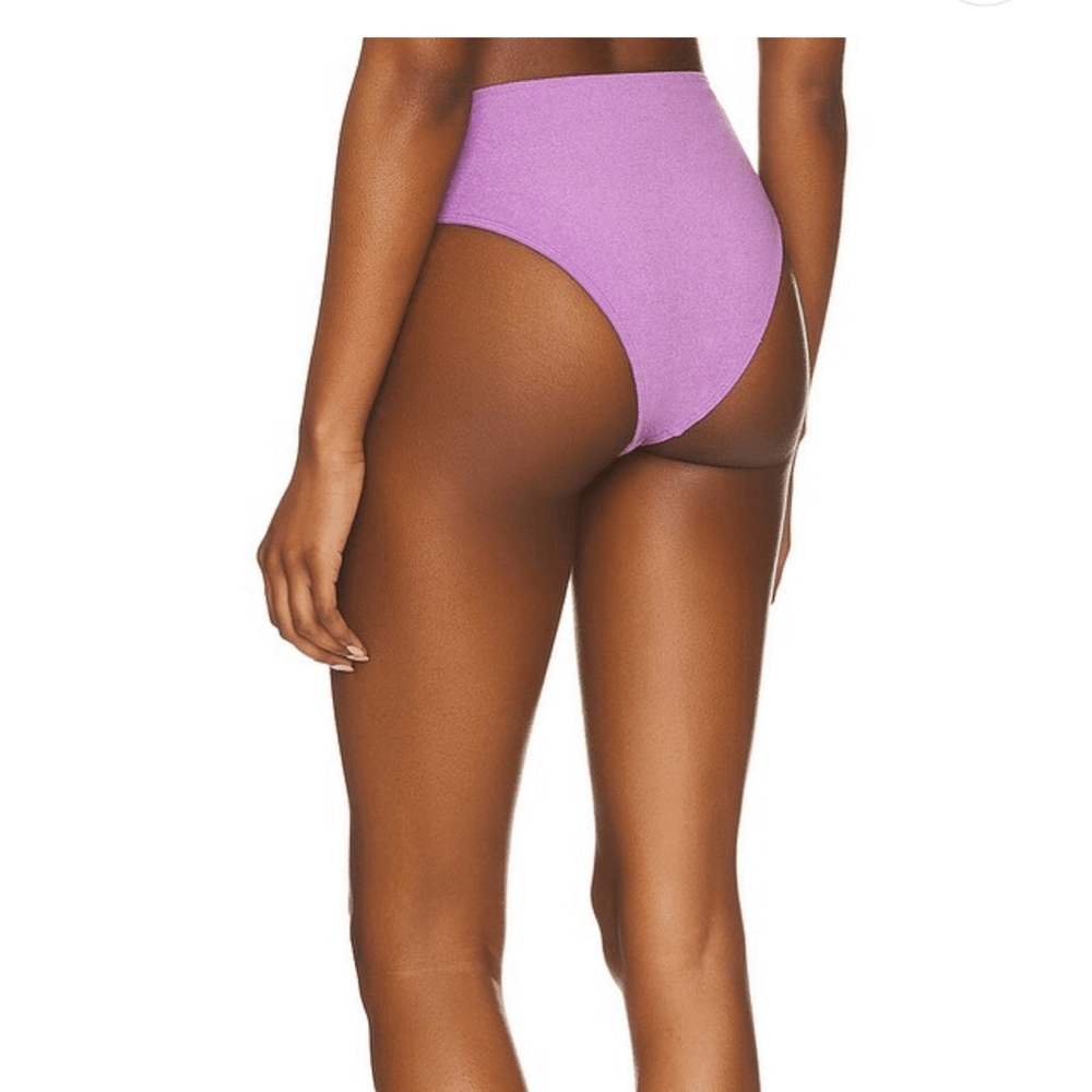 Faithfull The Brand Citra Bikini Bottom in Grape NEW Size 12/XXL
