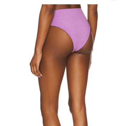 Faithfull The Brand Citra Bikini Bottom in Grape NEW Size 12/XXL