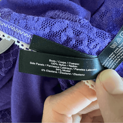 Victoria’s Secret Lace Slip Dress in Purple Size Medium