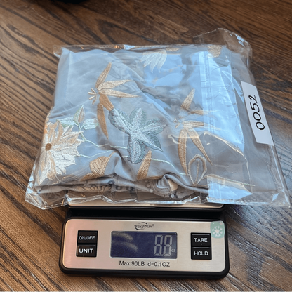 Anthropologie Tiny Frances Floral Long Sleeve Ruffle Blouse Blue Motif Size Larg