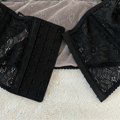Victoria’s Secret Lace Bustier Corset Black NEW Size 32B