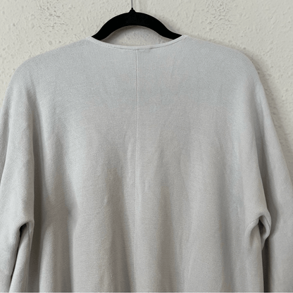 Eileen Fisher Silk Organic Cotton Cardigan Size Large Open Front