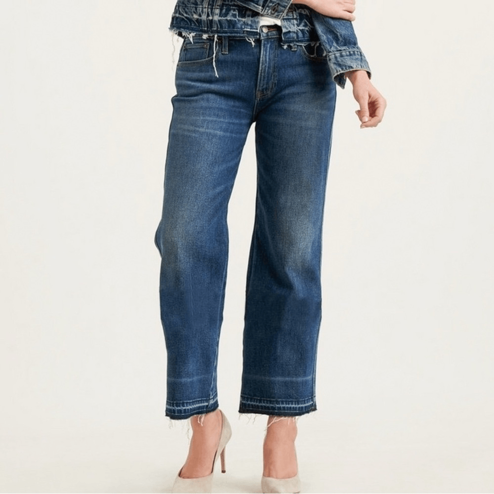 Lucky Brand Mid Rise Crop Wide Leg Jeans NWOT Plus Size 20