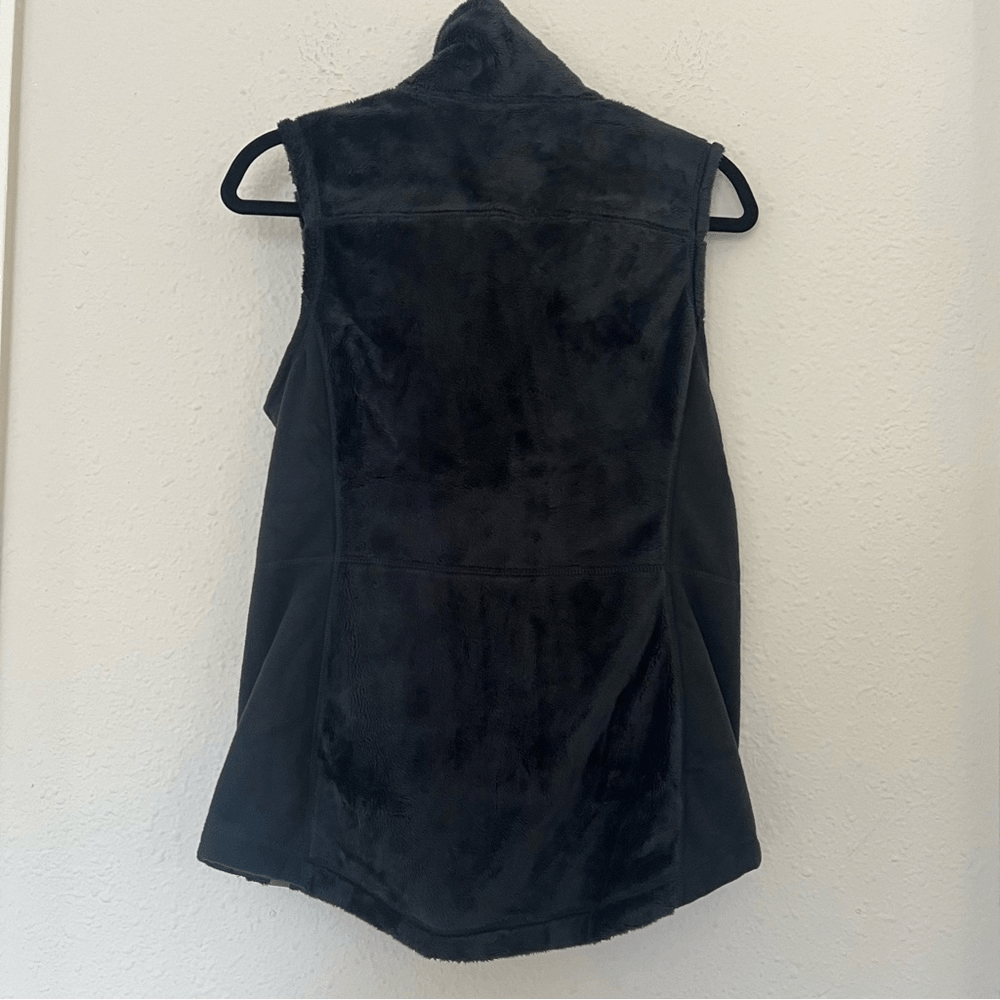 L.L. Bean Luxe Fleece Long Vest in Black NEW Size XS