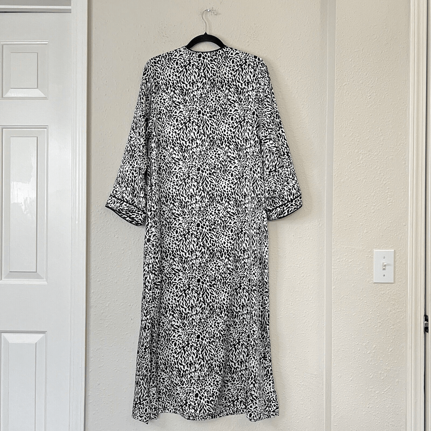 Oscar De La Renta Pink Label Nightgown Animal Print Sleep Dress Size Medium