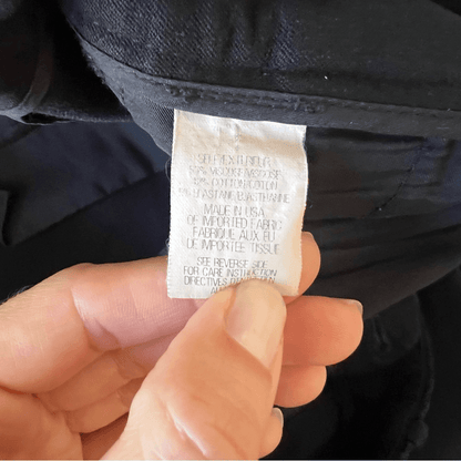 Theory Izelle C Jetty Bi-Stretch Black Ankle Cropped Pants Size 12