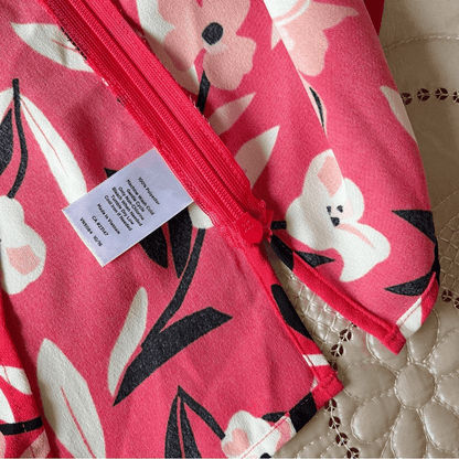 Talbots Pink Floral 3/4 Bell Sleeves Blouse Size XS