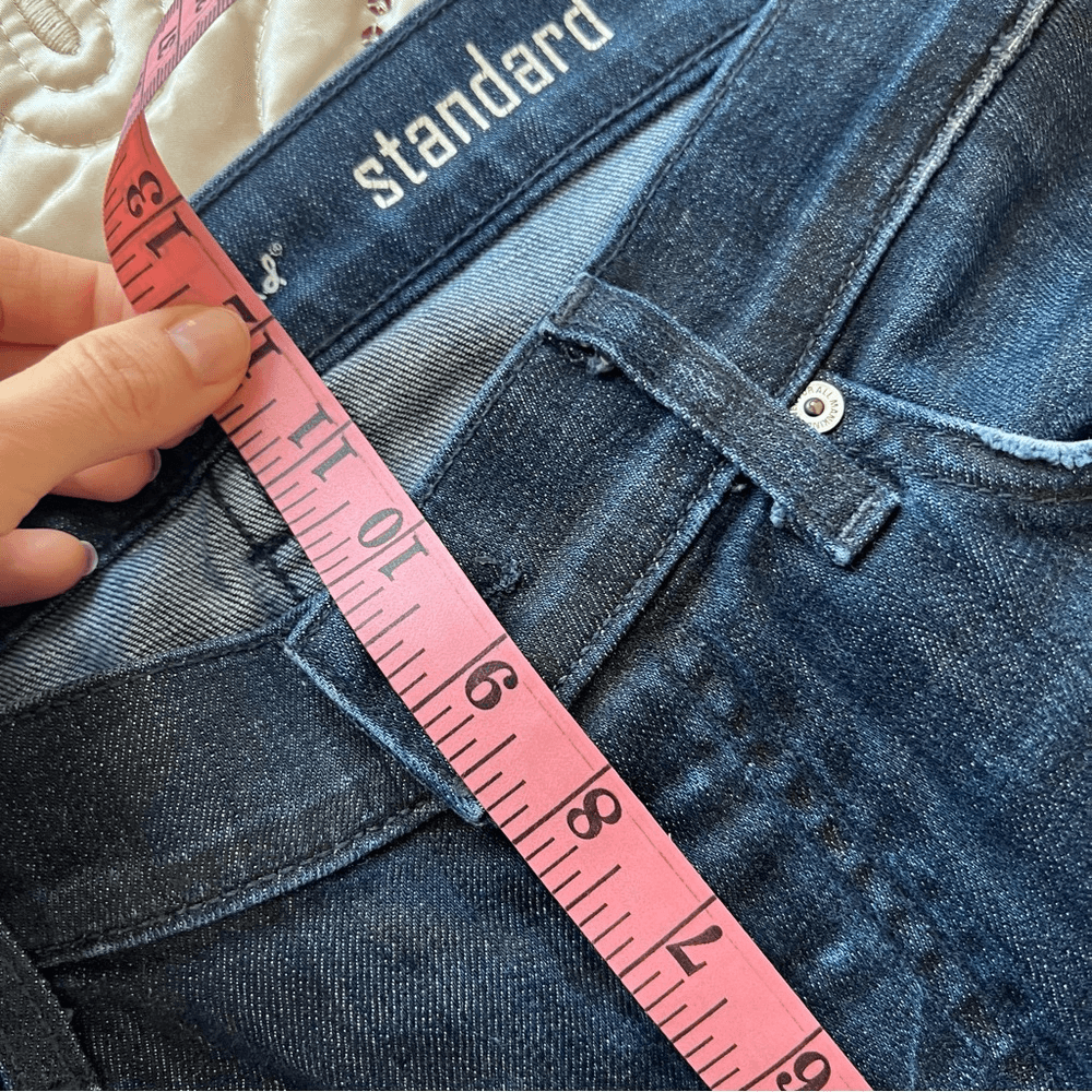 7 For All Mankind The Standard Straight Dark Wash Jeans Size 33