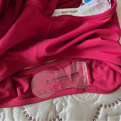 CUPSHE One Piece Swimsuit Deep V Neck Tie Waist Crisscross Back NEW Size Small