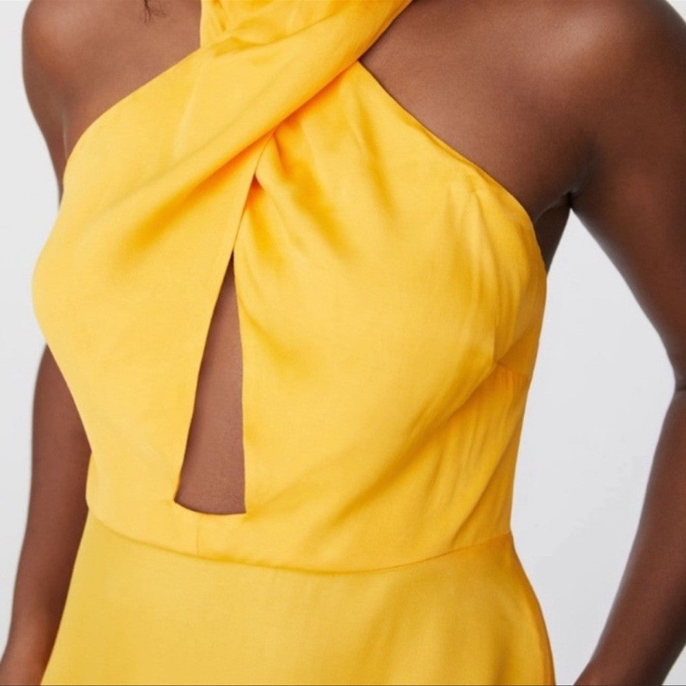 Farm x Anthropologie Halter Maxi Dress Farm Rio NEW Size XL