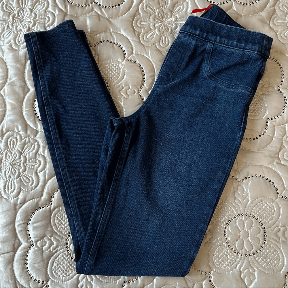 Spanx Jeanish Dark Wash Ankle Leggings Size Small