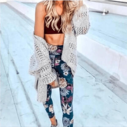 Sweaty Betty The Zero Gravity 7/8 Leggings Floral Size Small Side Pocket