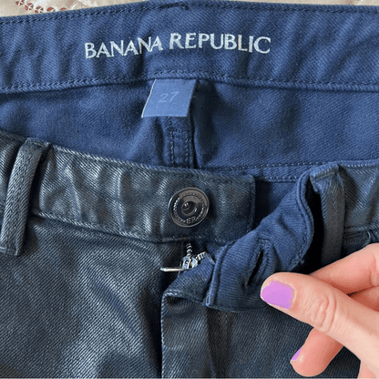 Banana Republic Coated Skinny Jeans Size 27