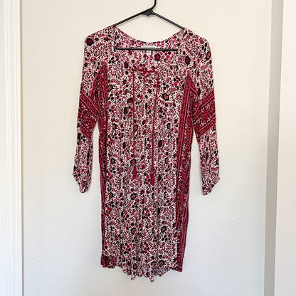 American Eagle Outfitters Boho Floral Pattern Mini Shift Dress