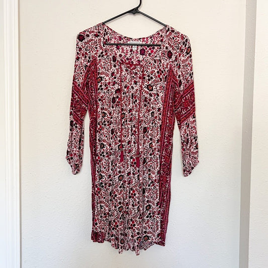 American Eagle Outfitters Boho Floral Pattern Mini Shift Dress