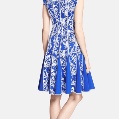 Tadashi Shoji Embroidered Neoprene Mini Dress Size Large