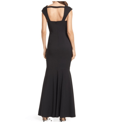 Dress the Population Minerva Black Mermaid Gown Maxi Dress NEW Size Small