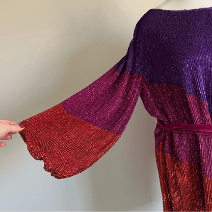 Retrofete Grace Dip Dye Sequin Mini Dress NEW Size Small