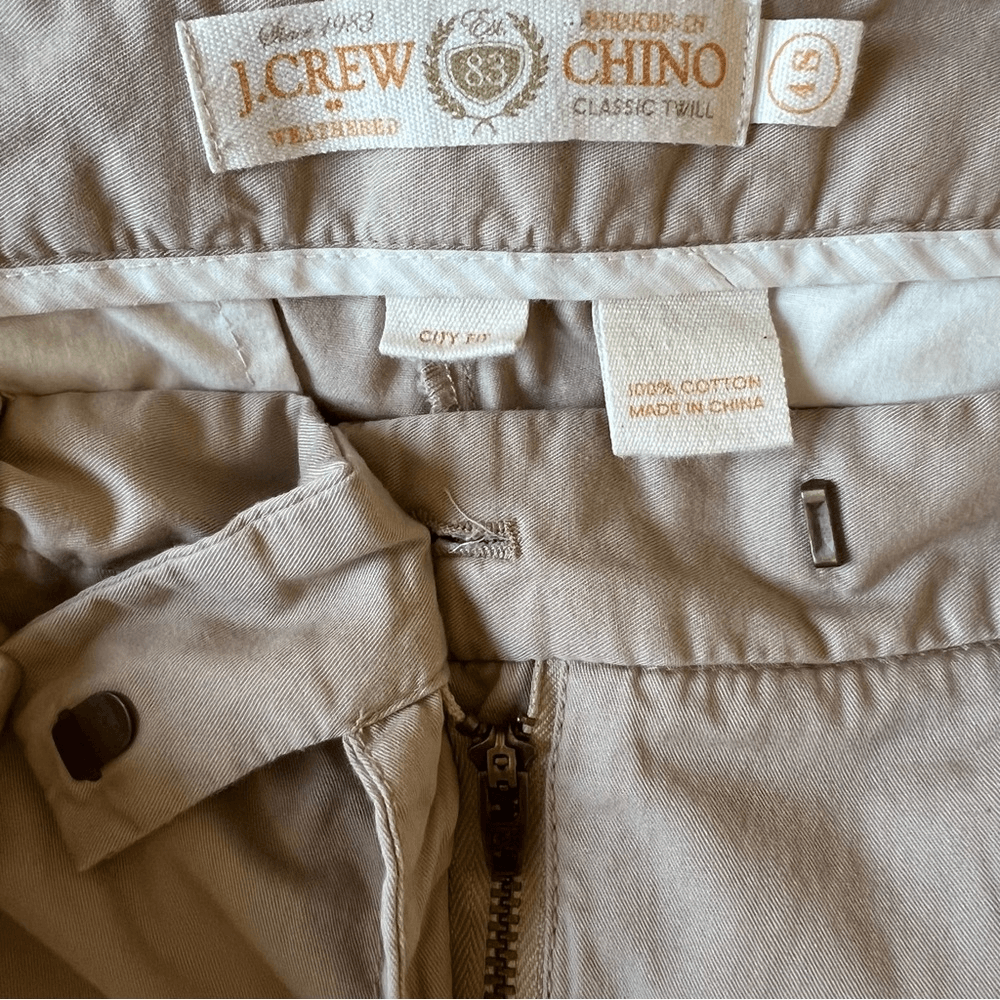 J. Crew City Fit Classic Twill Chino Pants Size 4S