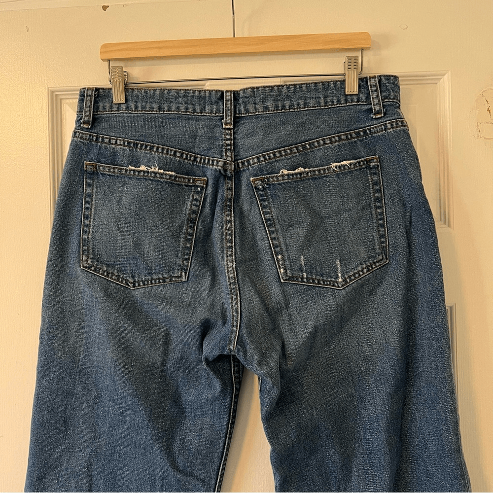 Reformation Fawcett High Waist Wide Leg Cropped Jeans Size 31 Celtic Wash