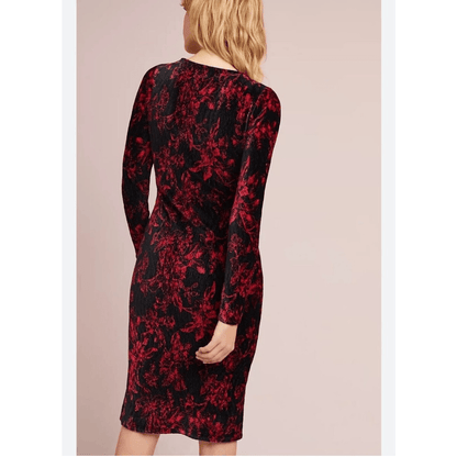 Anthropologie HD in Paris Dierdre Velvet Column Midi Dress Size Medium Stretchy