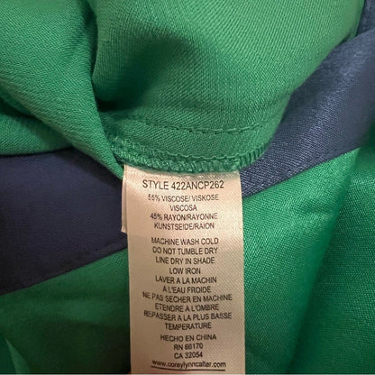 Anthropologie Corey Lynn Calter Sam Wide Leg Satin Pants NEW Size XS Green