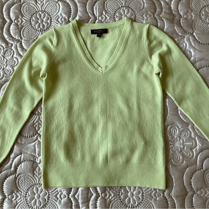 Banana Republic 100% Merino Wool V-Neck Sweater Size XS