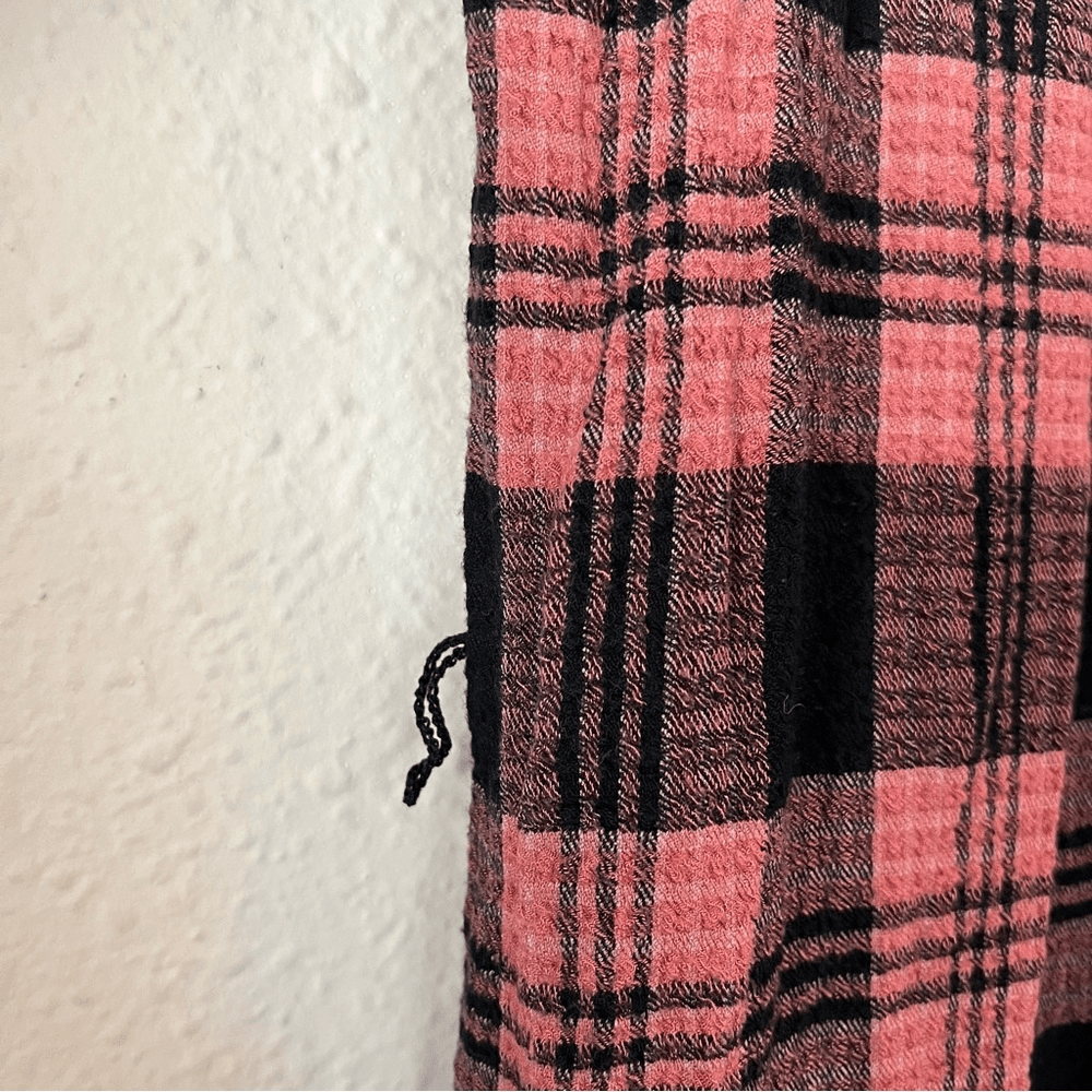 Anthropologie Cloth & Stone Daia Plaid Mini Dress Size Large (Missing Belt)