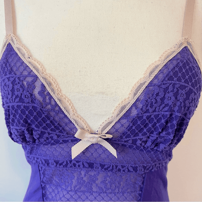 Victoria’s Secret Lace Slip Dress in Purple Size Medium