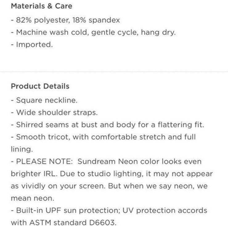 Old Navy Square Neck One Piece Tropical Floral Print Swimsuit NEW Size Small