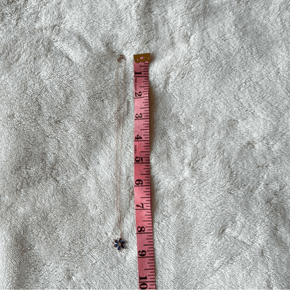 925 Silver Rose Plated Lotus Flower Necklace NEW