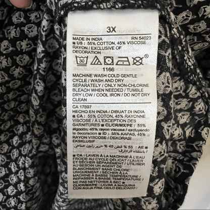 Old Navy Oversized Long Sleeve Mini Swing Dress Plus Size 3X