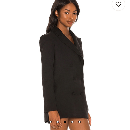 Revolve SNDYS Hills Black Blazer Jacket in Black NEW Size 12 XXL