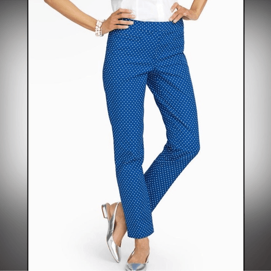 Talbots Hampshire Curvy Polka Dot Pants Size 6