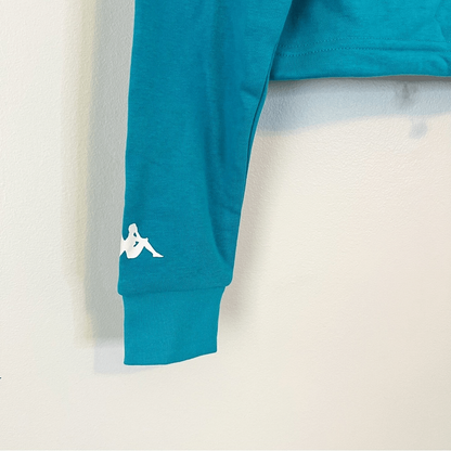 Kappa Pop Elanta Cropped Hoodie in Blue Size XS