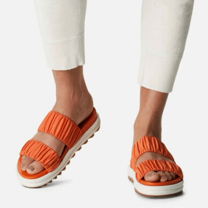 Sorel Roaming Two Strap Slide Sandals Size 8,5 Orange