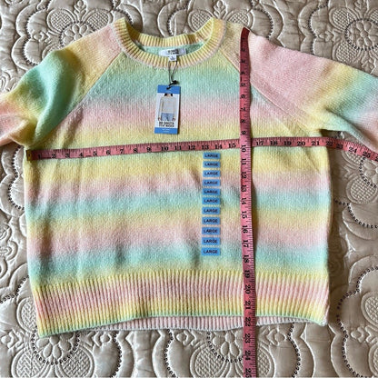 BB Dakota by Steve Madden Wool Blend Ombre Sweater NEW Size Large