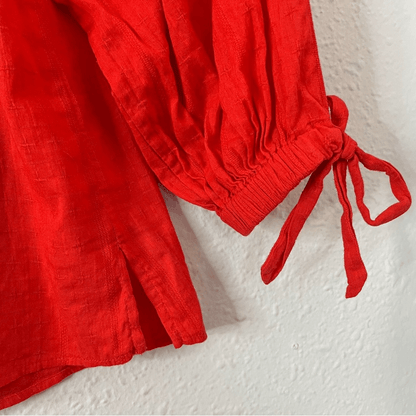 CLEOBELLA Rylan Blouse in Orange Size XS