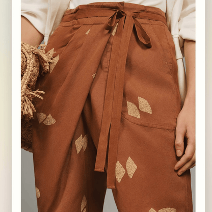 Anthropologie Pilcro Asymmetrical Printed Harem Pants NEW Size 26