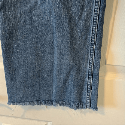 Reformation Fawcett High Waist Wide Leg Cropped Jeans Size 31 Celtic Wash