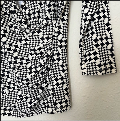 Talbots Surplice Wrap 3/4 Sleeves Blouse Top Size Small Petites