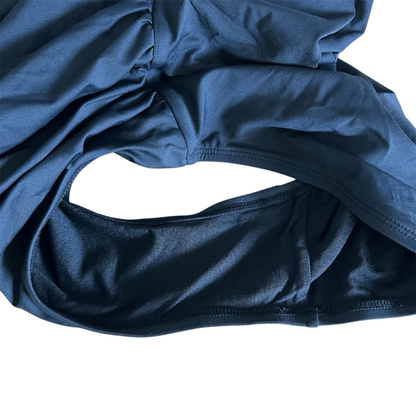 Tommy Bahama One Piece Black Swimsuit Size 10 V Neck Ruched