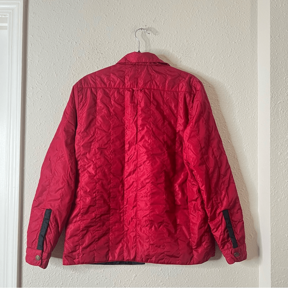Faconnable Lightweight Quilted Jacket in Red Size Medium