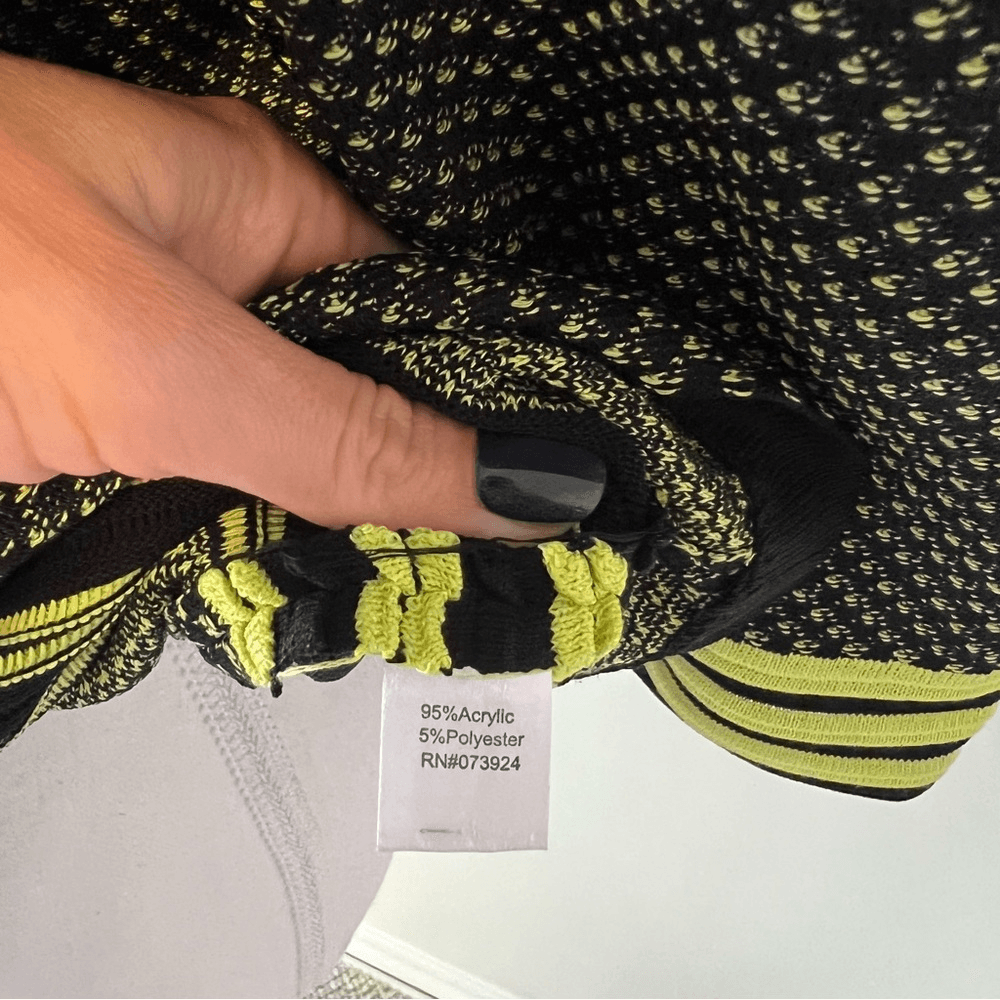 Ming Wang Striped Knit V-Neck Sweater Cardigan Jacket Plus Size Blue Green